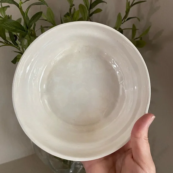 Vintage USA Rare Unique Pottery Covered Dish Leaf Design Gold Trim - Picture 10 of 16